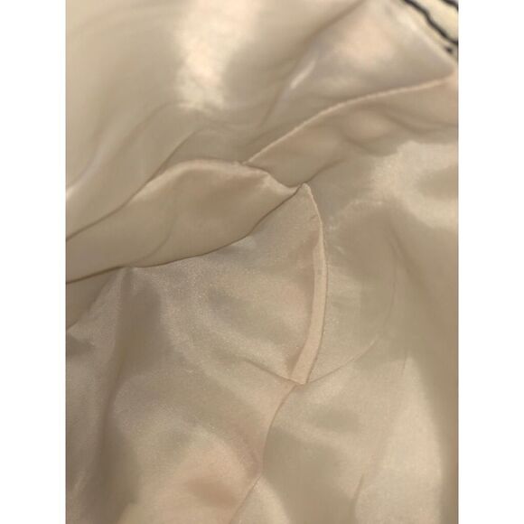 W Work to Weekend floral embroidered jacket 10 black and beige 55% linen - Picture 3 of 11